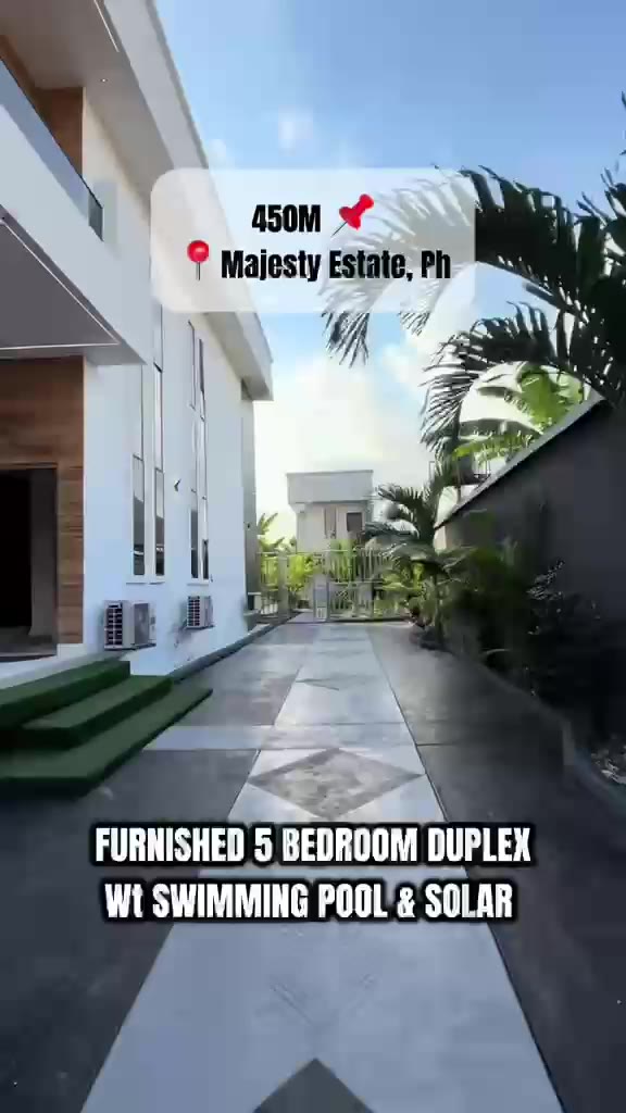 Fully Furnished 5-Bedroom Duplex with Pool & BQ, Majesty Estate Port Harcourt
