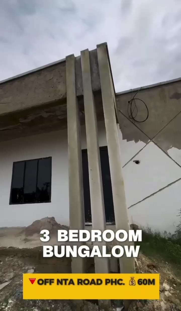 3 Bedroom Bungalow for Sale Off NTA Port Harcourt