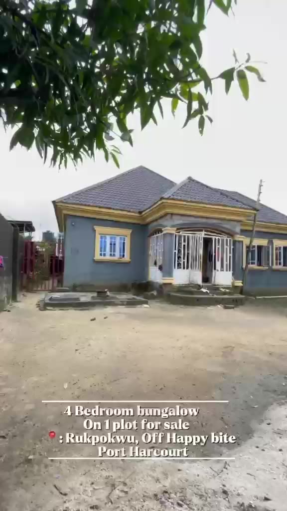 4-Bedroom Bungalow in Rukpokwu, Port Harcourt