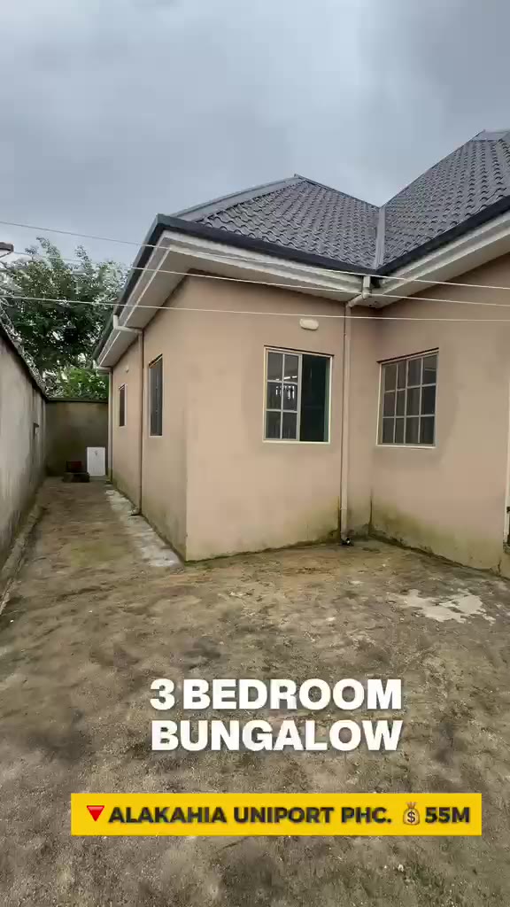 3-Bedroom Bungalow in Alakahia, Port Harcourt