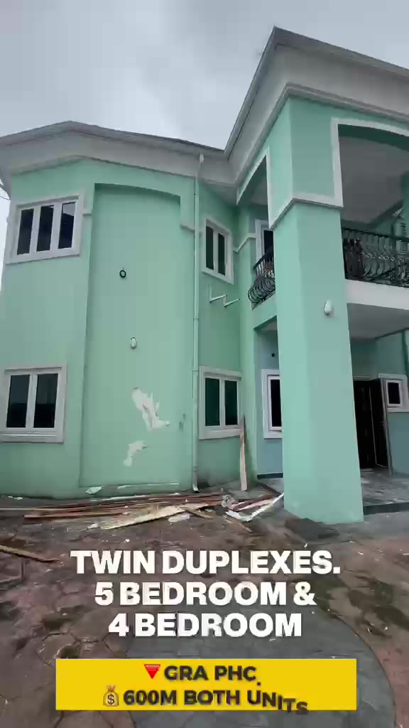 Twin 4-Bedroom Duplexes in GRA Port Harcourt